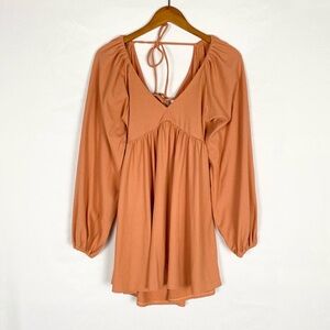 Lovers and Friends Giorgia Dress Mini in Ginger‎ Long Sleeve Size Small